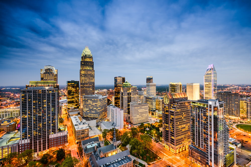 Charlotte, North Carolina, USA Skyline.