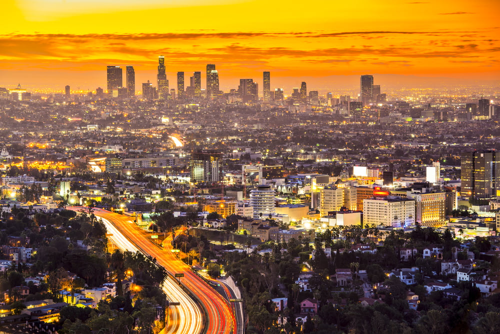 Downtown Los Angeles, California.