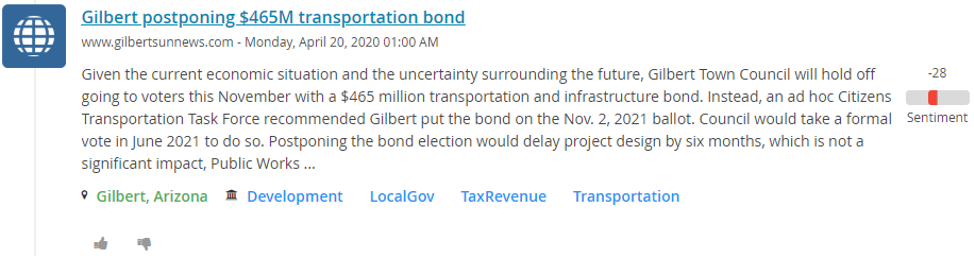 Gilbert postponing 465 million bond