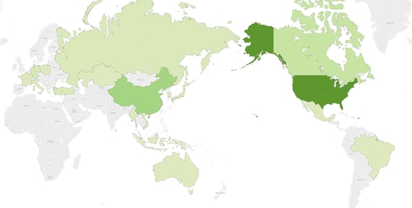 International tariff business news map